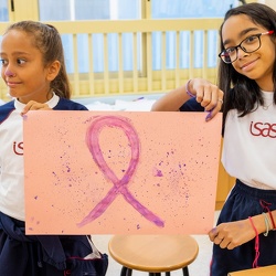Breast Cancer Awareness, Grade 6-8 Art Class